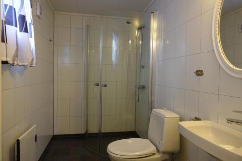 Toftenes Sjøhuscamping的一间浴室