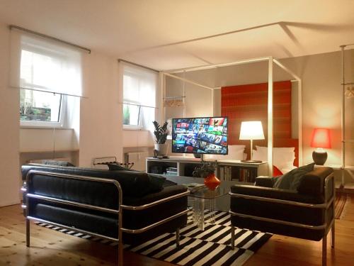柏林风格公寓 - 雪恩霍泽街的休息区