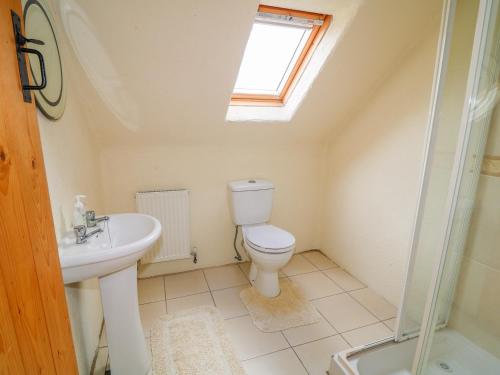 莱特肯尼Mullaghderg Banks的一间带卫生间、水槽和窗户的浴室