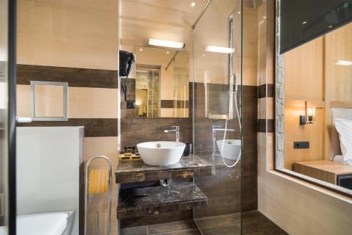 Hotel and SPA Moreni的一间浴室
