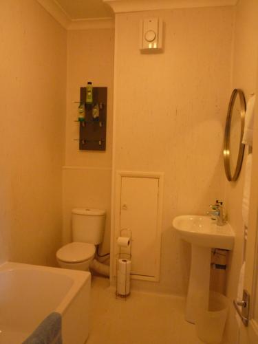 切尔滕纳姆帕拉贡服务式公寓的一间带卫生间和水槽的浴室