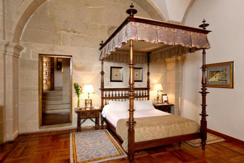 圣地亚哥-天主教皇旅馆客房内的一张或多张床位