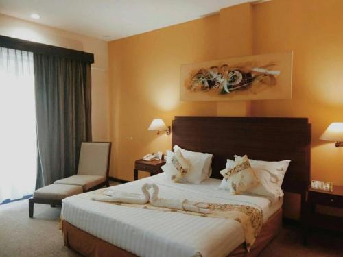 索龙玛丽特酒店客房内的一张或多张床位