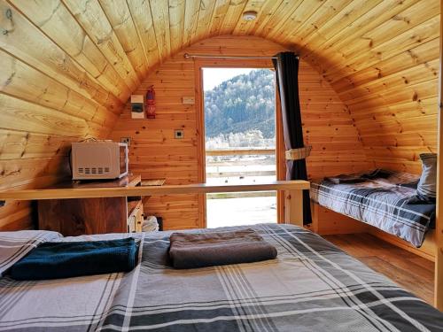 Craskie Glamping Pods客房内的一张或多张床位