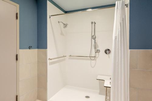 Union GapHoliday Inn Express & Suites - Union Gap - Yakima Area, an IHG Hotel的带淋浴和卫生间的浴室