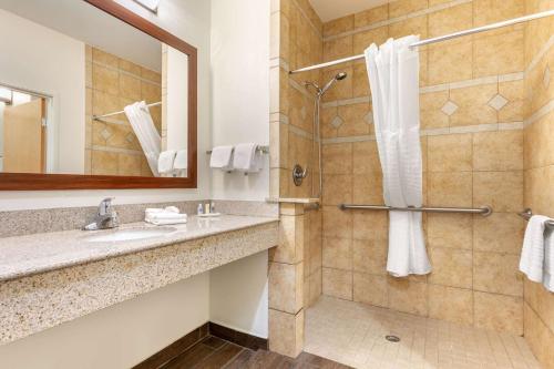 贝茨维尔康福特套房酒店的一间浴室
