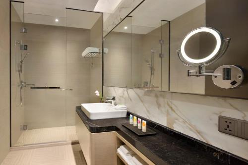 上海虹桥商务区凯悦嘉寓酒店的一间浴室