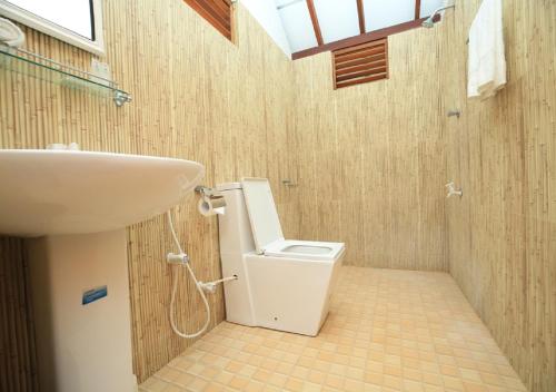 尼拉瓦利高地公园酒店的一间带卫生间和水槽的浴室