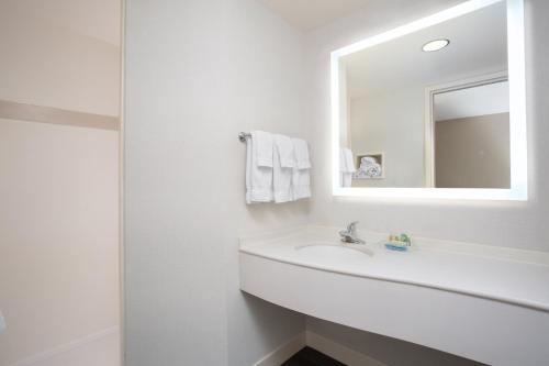 科罗拉多斯普林斯- 机场假日酒店的一间浴室