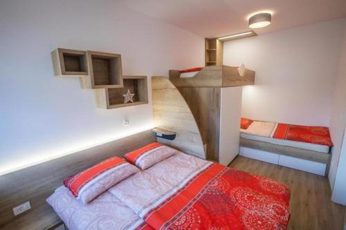 Vila Mojca Apartma Eva-Neža, Kranjska Gora (center)客房内的一张或多张床位