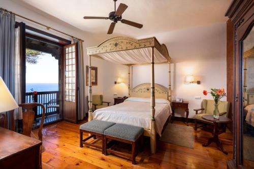 戈梅拉帕拉多酒店客房内的一张或多张床位