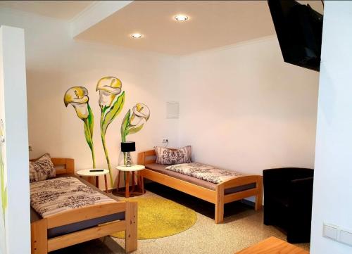 毕法索公寓客房内的一张或多张床位