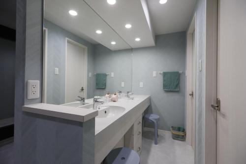 コンドミニアムHARU 那覇県庁前 201的一间浴室