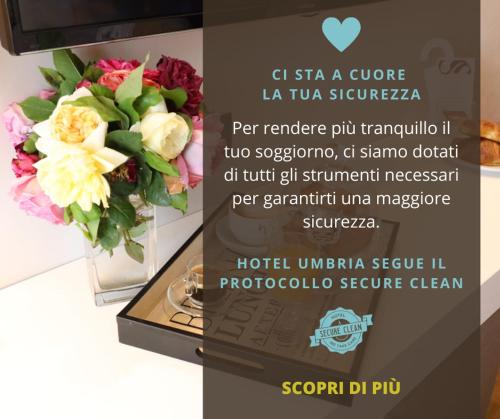 阿蒂利亚诺翁布里亚酒店的宣传花束的传单