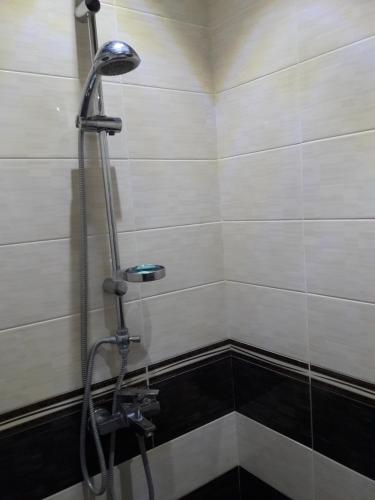 马达肯Mardakan Cottage House的浴室内配有淋浴和头顶淋浴