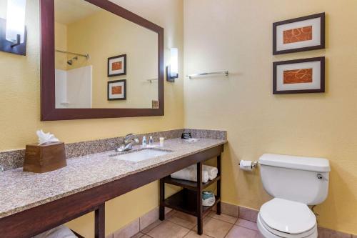 休士顿加勒里康福特套房酒店的一间浴室