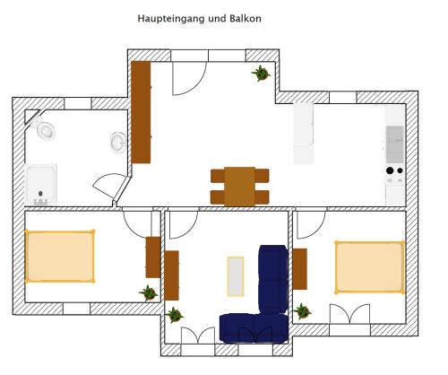 瓦尔斯罗德Verdener Str.8的房屋的平面图