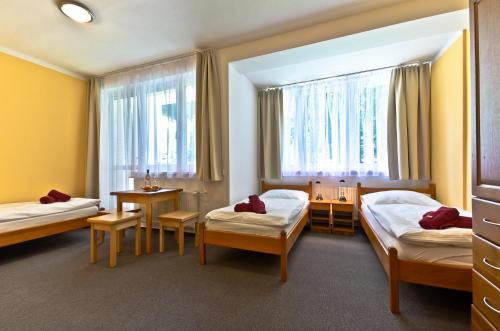 Resort Luna Vysočina客房内的一张或多张床位