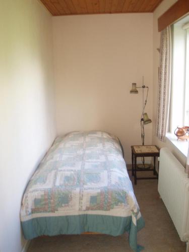 格林哥里格拉古热经济型酒店（客房&早餐）的一间带床的卧室,位于带窗户的房间内