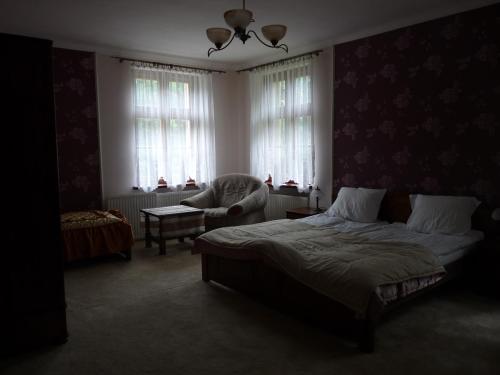 Dwór Komorowo客房内的一张或多张床位
