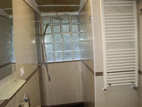 托雷斯Casitapados的浴室设有玻璃淋浴间
