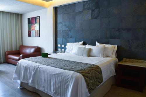 波托韦洛酒店客房内的一张或多张床位