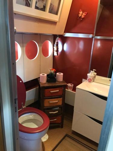 阿格德角Yacht Le San Lorenzo的一间带卫生间和水槽的浴室