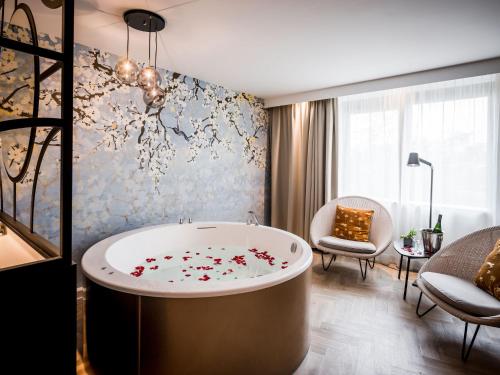 马斯特里赫特凡德瓦克酒店的一间浴室