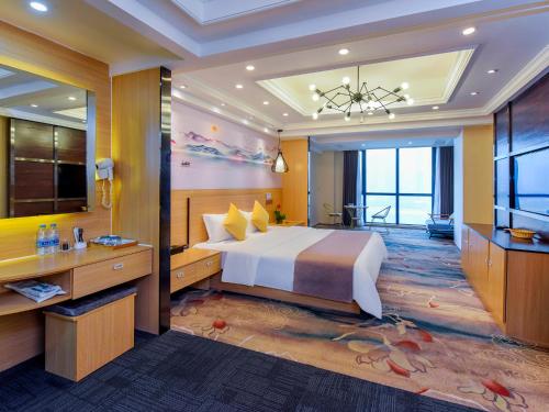 重庆偶然间江景酒店（洪崖洞店）客房内的一张或多张床位