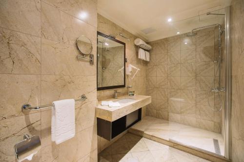 亚的斯亚贝巴贝斯特优质酒店的一间浴室