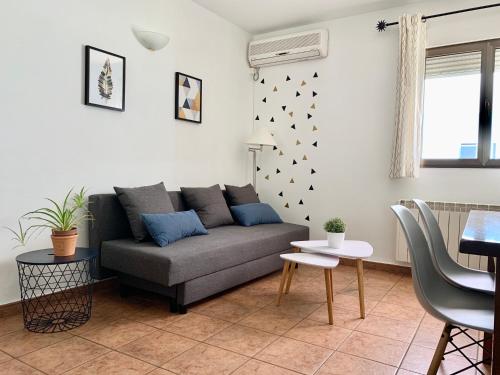 埃尔瓦拉卡利加公寓的客厅配有沙发和桌子