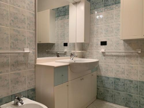 莫尔韦诺CHALET ARIANNA的一间带水槽和卫生间的浴室