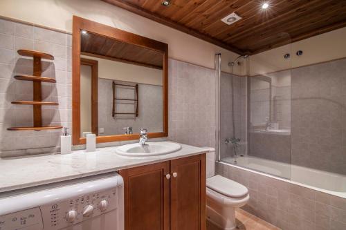 巴奎伊拉-贝莱特MONTOLIU de Alma de Nieve的浴室配有盥洗盆、卫生间和浴缸。