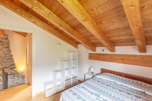 Relax alle porte di Aosta客房内的一张或多张床位