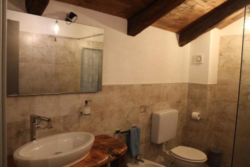 RubianaiCAVA的一间带水槽、卫生间和镜子的浴室