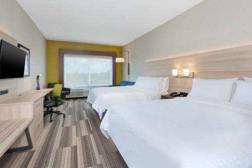 Holiday Inn Express & Suites - Grand Rapids Airport - South, an IHG Hotel客房内的一张或多张床位