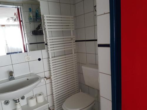 ZimmersheimRusschaert的一间带卫生间和水槽的小浴室