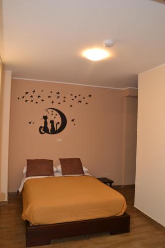 Hostal Eterna Juventud客房内的一张或多张床位