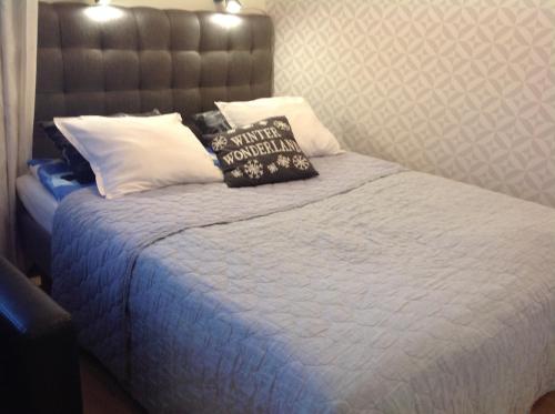 列维Lumi City Apartment的床上有2个枕头