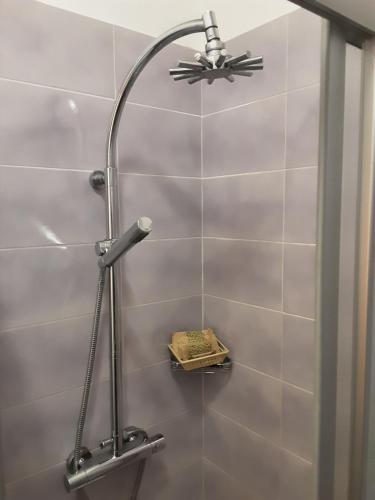 博尔戈马内罗拉莫韦德酒店的浴室内配有淋浴和头顶淋浴