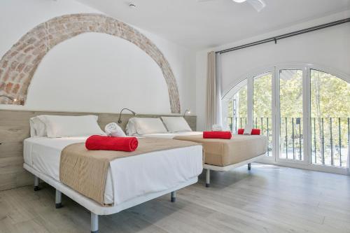 巴塞罗那在一起公寓客房内的一张或多张床位