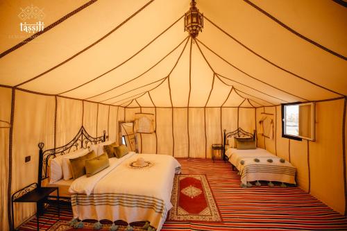 Tassili Luxury Desert Camp客房内的一张或多张床位