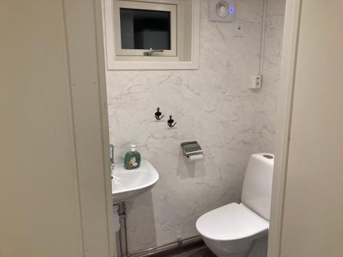 TvååkerSmeakallesbod的一间带卫生间和水槽的浴室