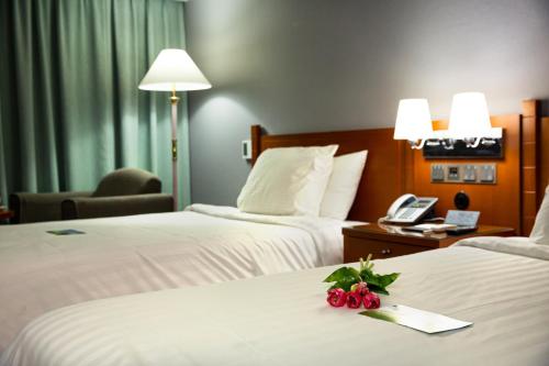 帕拉宫酒店客房内的一张或多张床位