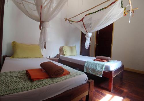 Ruby - Casa de Hospedes - Backpackers客房内的一张或多张床位