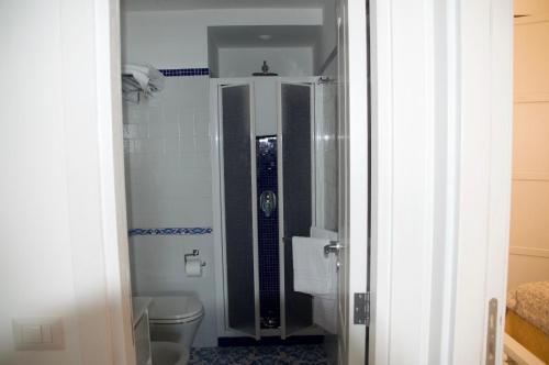 卡普里il Porto Capri Casa Vacanza的一间带卫生间和淋浴间的浴室
