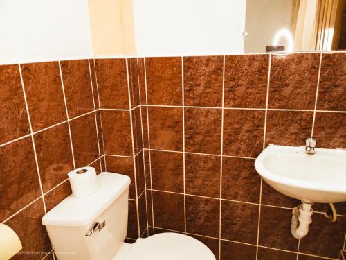 ArchidonaPalmar del Rio Gran Hotel的一间带卫生间和水槽的浴室