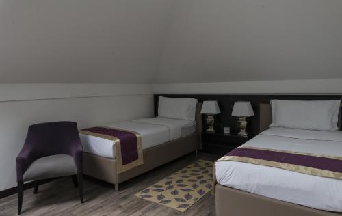 Hotel Alibi Sabac客房内的一张或多张床位