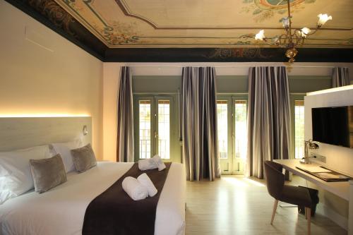 Palacio La Floresta客房内的一张或多张床位