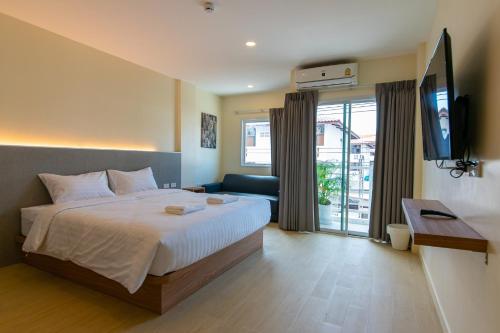 Matini Premium @ Klong 1客房内的一张或多张床位